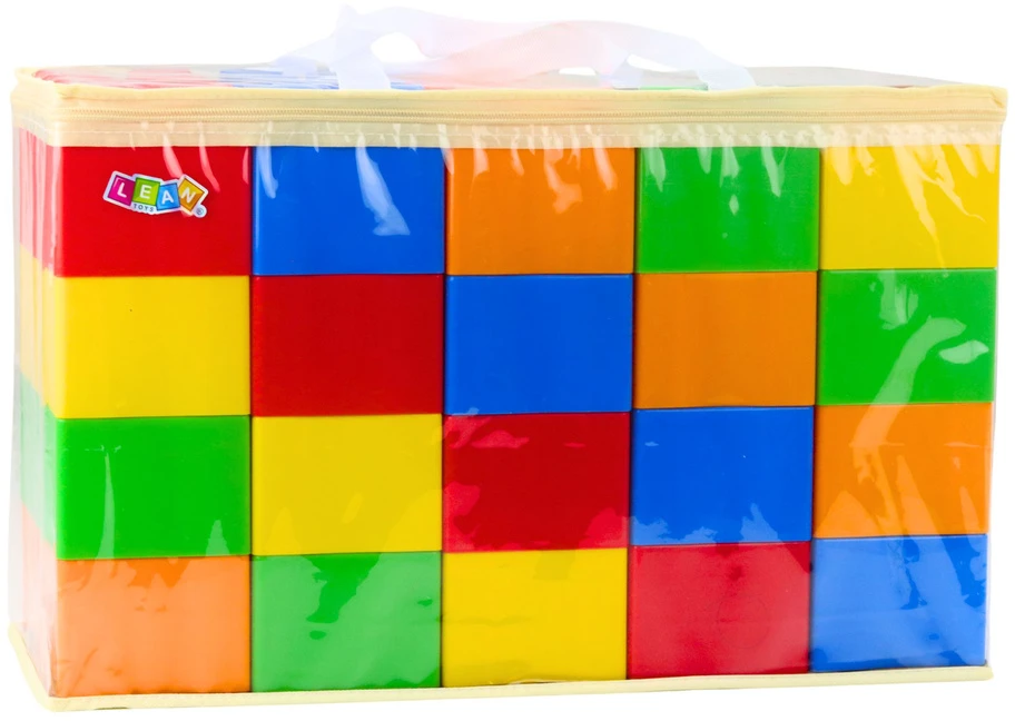 Lean Toys Didelių statybinių kaladėlių rinkinys, 28.5x9x9 cm, 20 vnt.