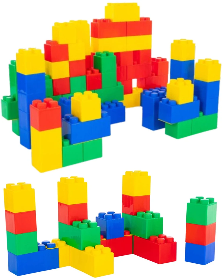 Lean Toys Didelių statybinių kaladėlių rinkinys, 28.5x9x9 cm, 20 vnt.