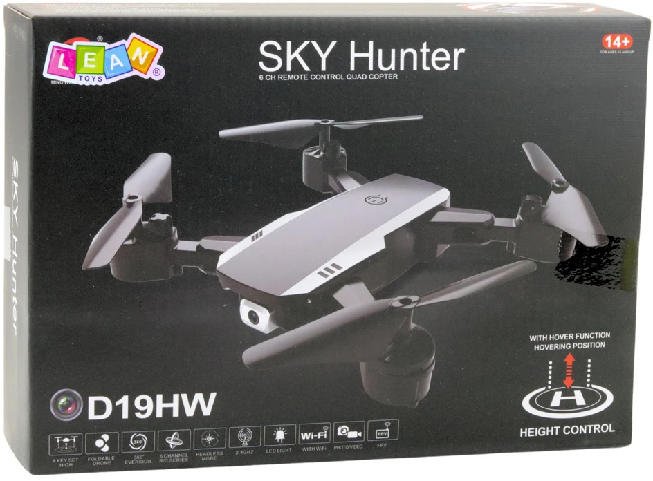 Drono „SKY HUNTER D19HW“ FPV „Wi-Fi“ kamera