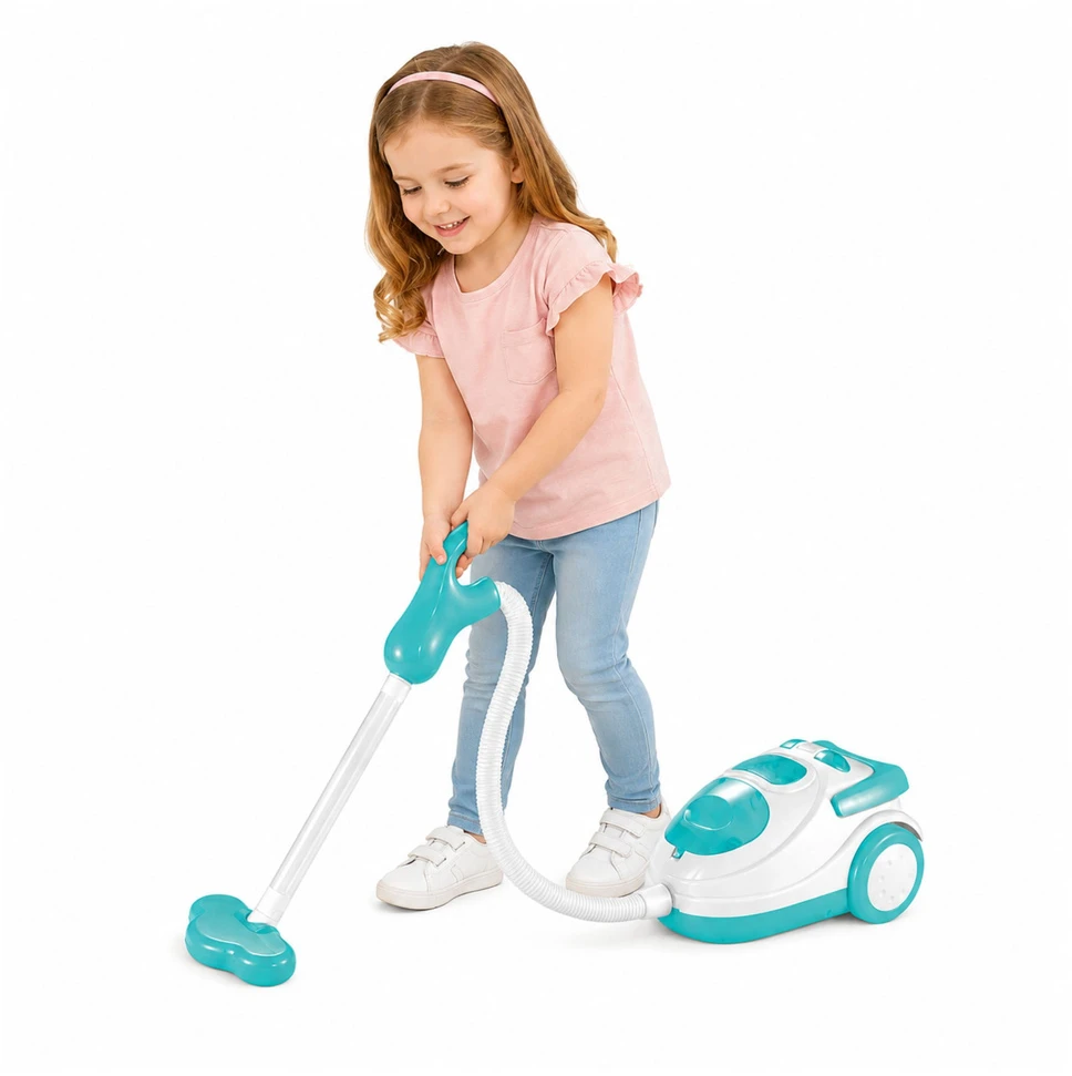 Lean Toys Dulkių siurblys mėlynas