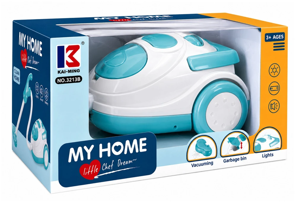 Lean Toys Dulkių siurblys mėlynas