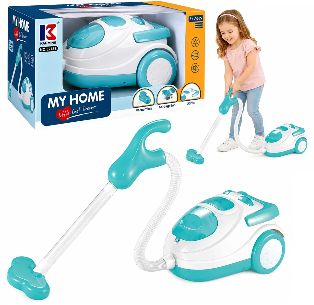 Lean Toys Dulkių siurblys mėlynas
