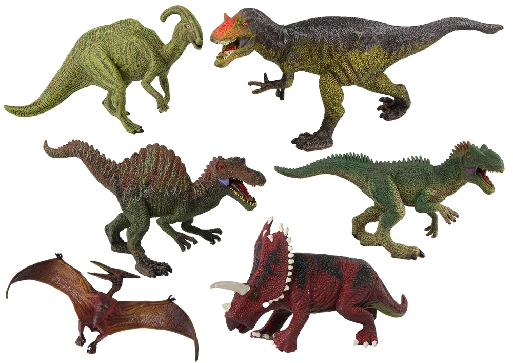 Lean Cars Dinozaurų figūrėlių rinkinys, 6 vnt.