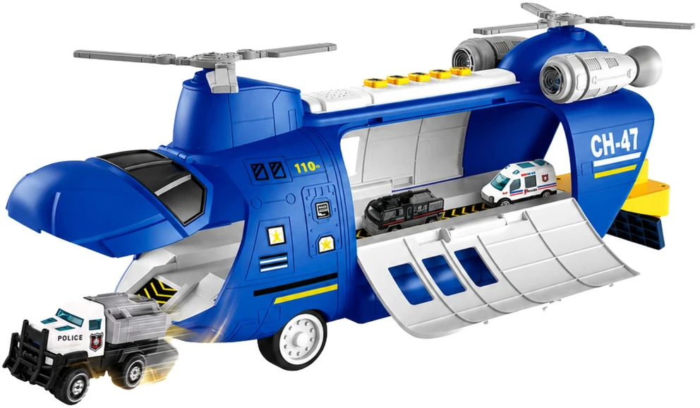 Lean Toys Gaisrinis transportinis lėktuvas 43×16×18 cm 6 vnt.