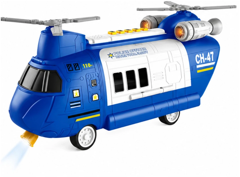 Lean Toys Gaisrinis transportinis lėktuvas 43×16×18 cm 6 vnt.