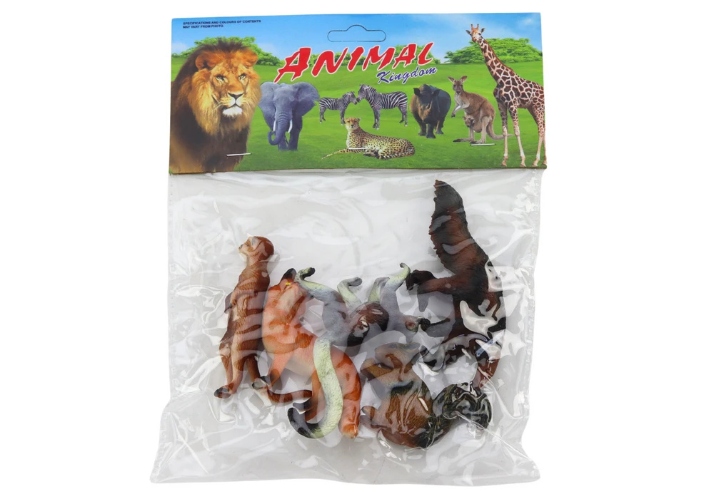 Lean Toys Gyvūnų Figūrėlių Rinkinys (5 vnt.) - Voverė, Mangusta, Skruzdėda, Lapė, Lemūras