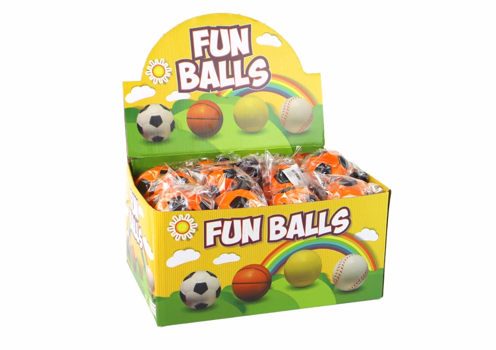 Lean Toys Oranžinis 6 cm PU futbolo kamuolys su guma