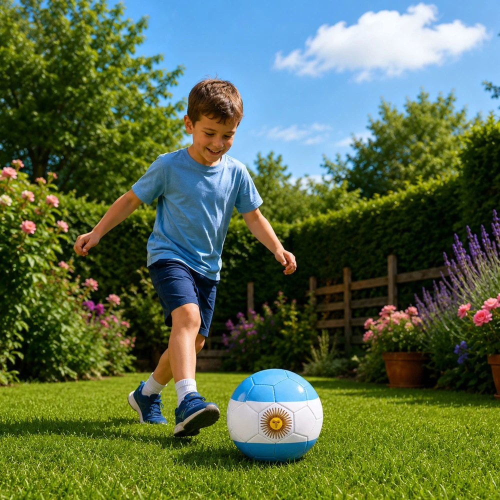 Lean Toys Futbolo kamuolys 5