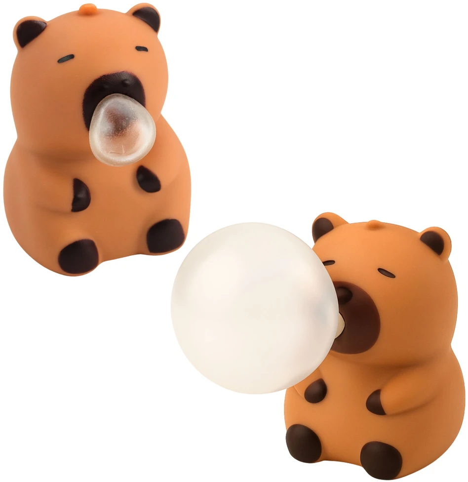 Lean Toys Antistresinis žaislas kapibara 8,5 cm rudas