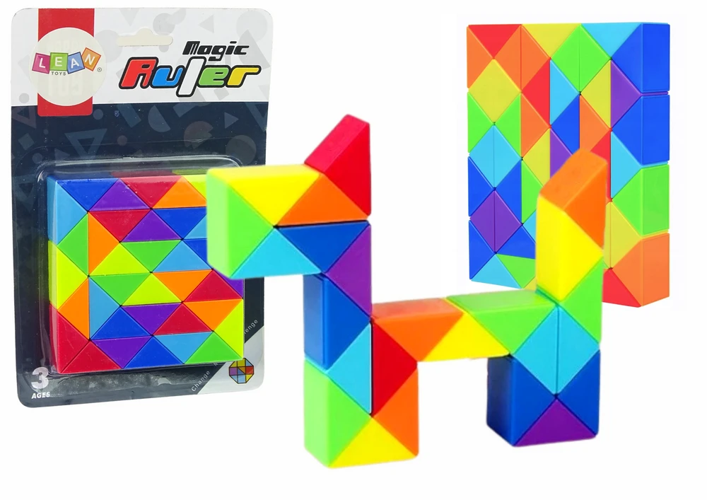 Lean Toys Loginis žaidimas Gyvatės kubas, 10x10x3 cm