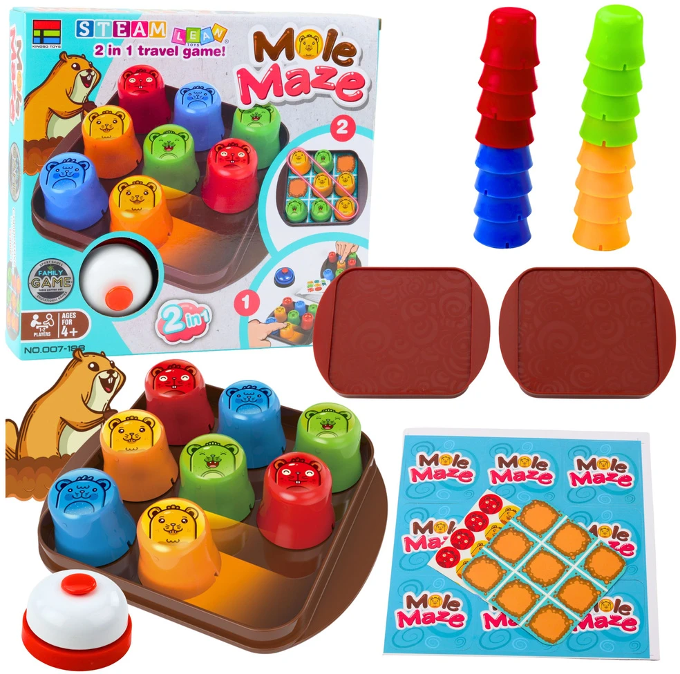 Gra Mole Maze 2in1 lavinamasis žaidimas vaikams