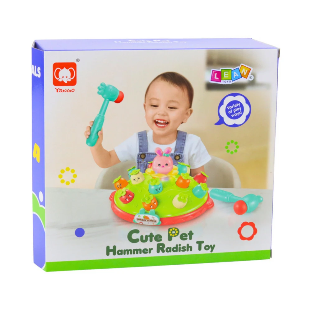Lean Toys Interaktyvus žaidimas vaikams su šokinėjančiu zuikiu