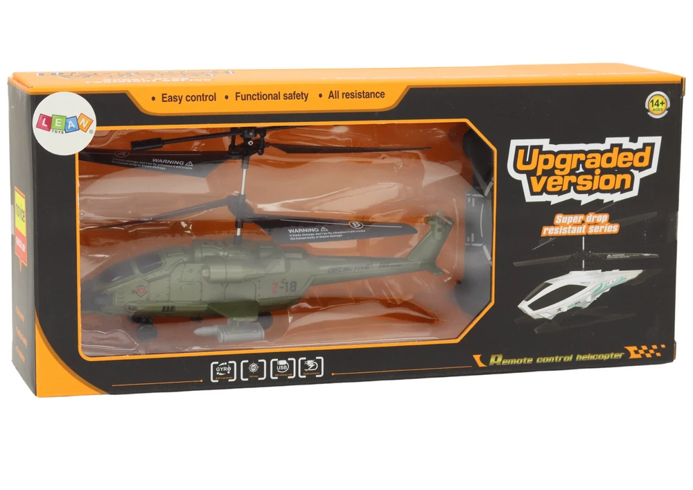 Lean Toys Nuotoliu valdomas karinis sraigtasparnis