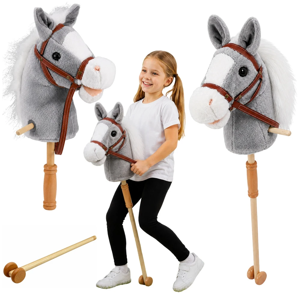 Lean Toys Arkliukas ant lazdos 100 cm