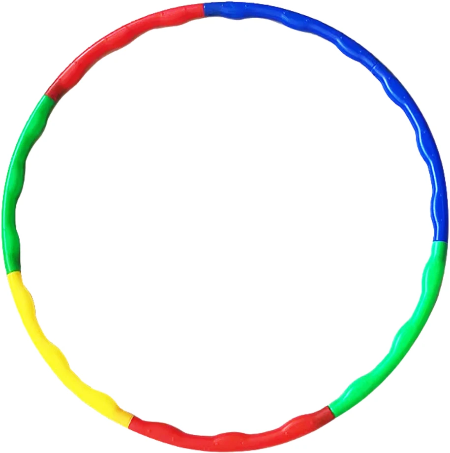 Lean Toys Spalvotas sulankstomas hula hop lankas 80 cm