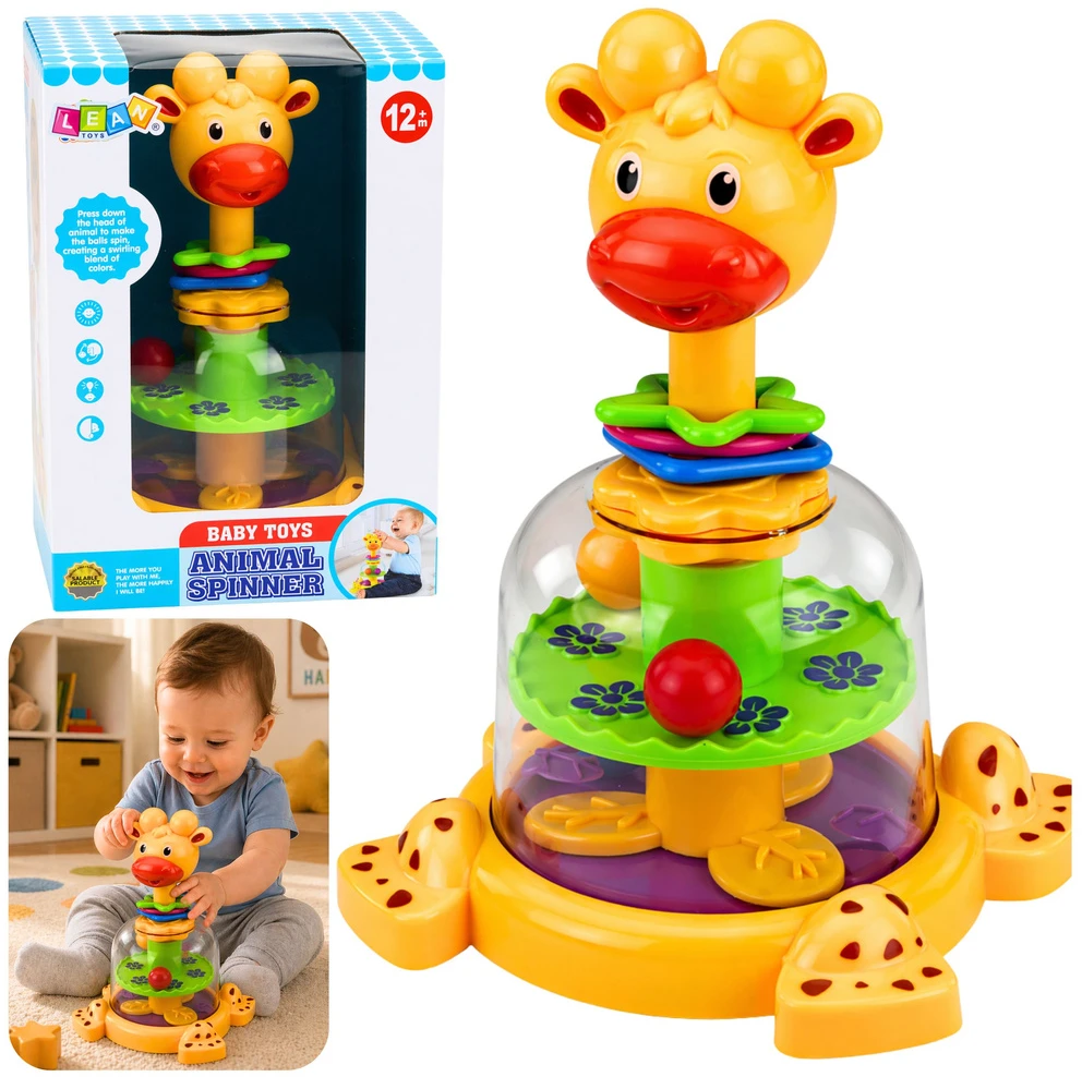 Lean Toys Sukamasis žaislas žirafa