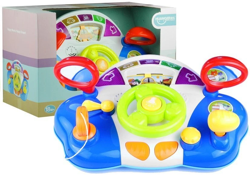 Interaktywna Interaktyvus edukacinis vairas vaikams Lean Toys