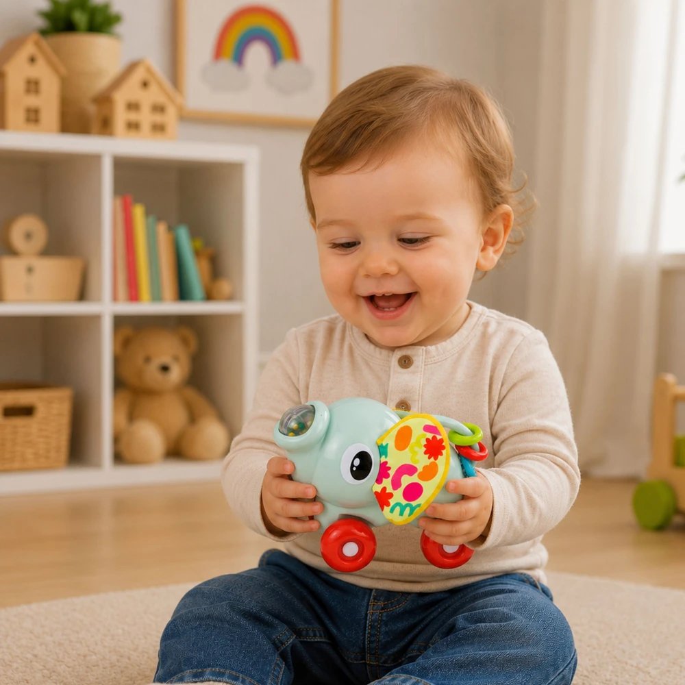 Lean Toys Drambliuko mašinėlė pilka