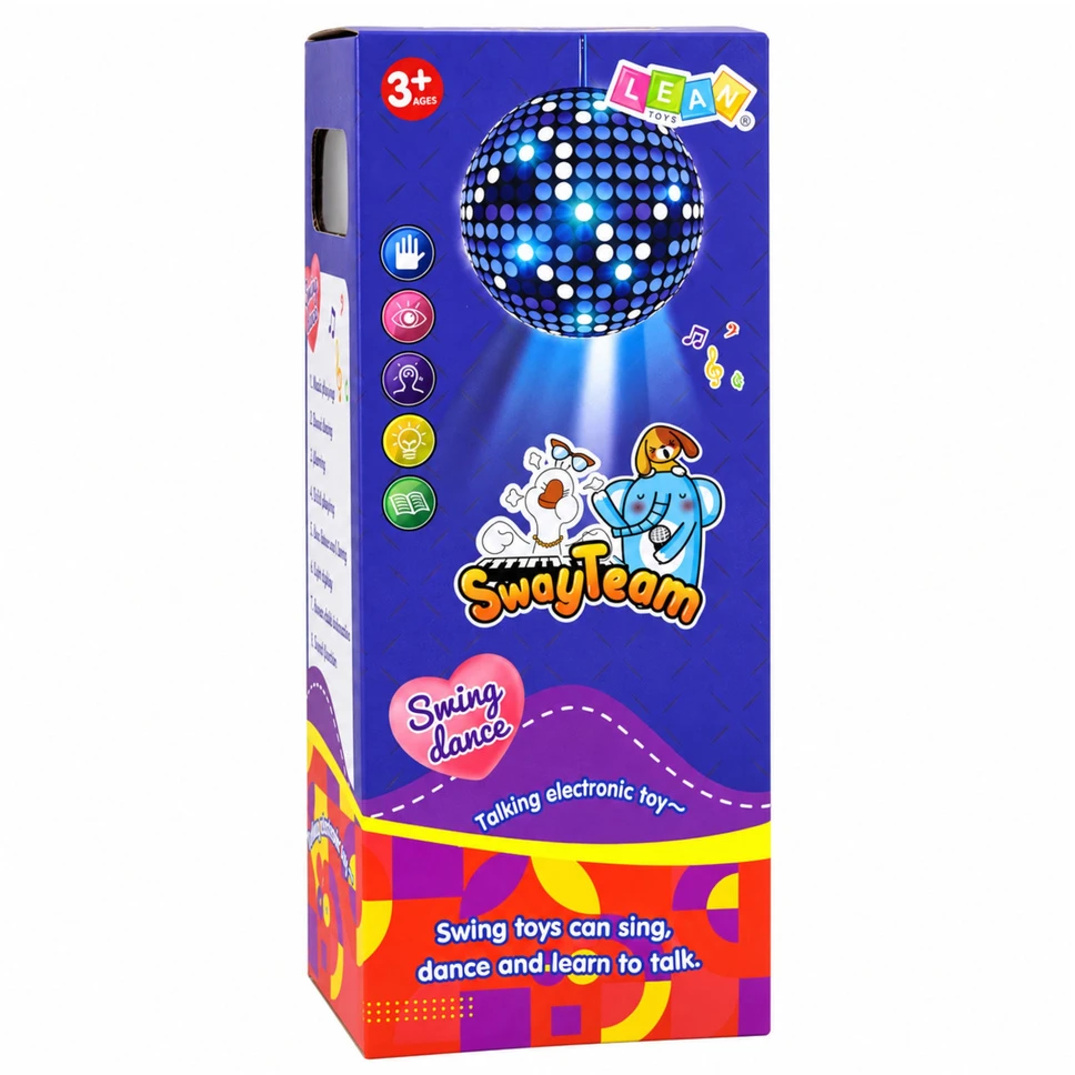 Lean Toys Interaktyvi pliušinė žirafa, ruda, balta ir oranžinė, apie 30 × 20 × 10 cm