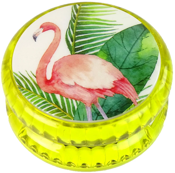Lean Toys Yoyo su flamingais, geltona