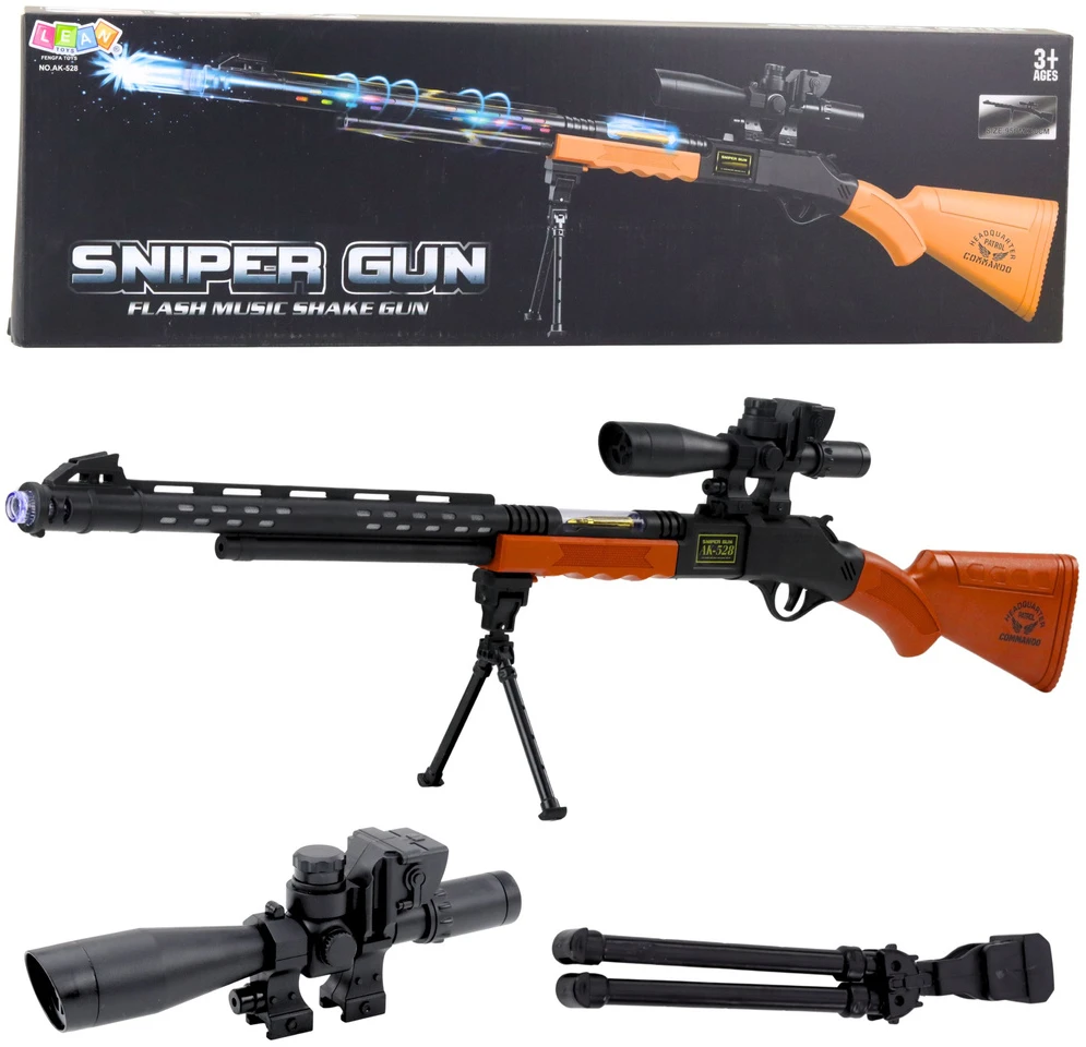 Karabin Žaislinis šautuvas AK-528 su šviesos ir garso efektais