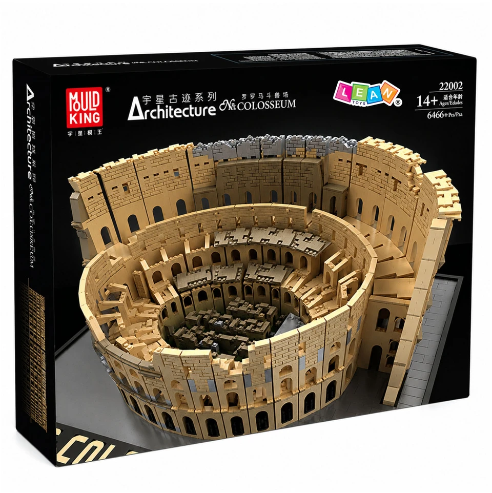 Lean Toys Architektūrinės kaladėlės 6466 vnt.