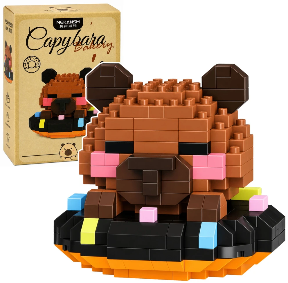 Lean Toys Mini konstruktorius kapibara ant spurgos, 306 vnt.