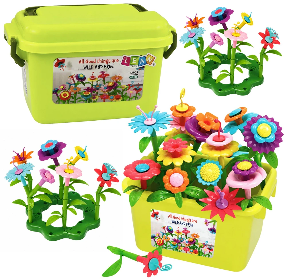 Lean Toys Statybinės kaladėlės 73 vnt.