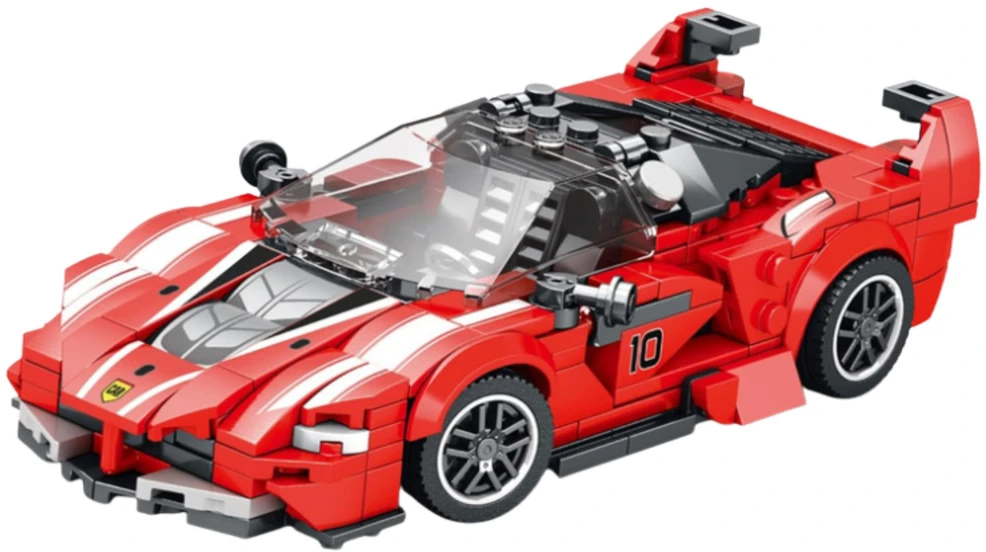 Lean Toys Konstruktorius FXX K Lenktyninis Automobilis 360 detalių