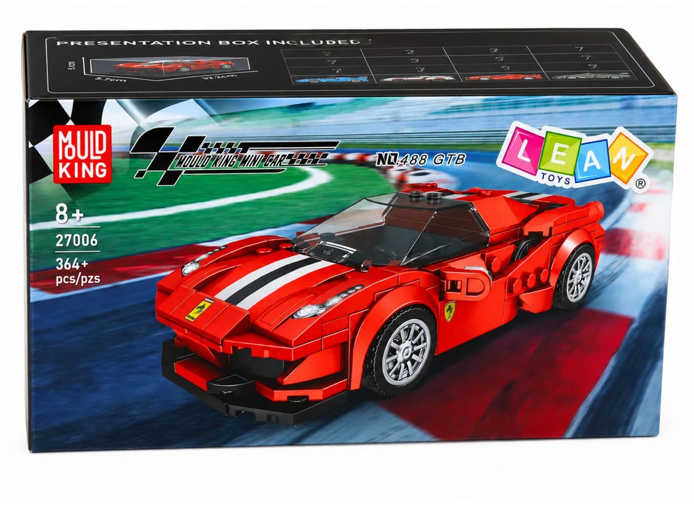 Lean Toys Konstruktorių rinkinys raudonas 364 vnt.