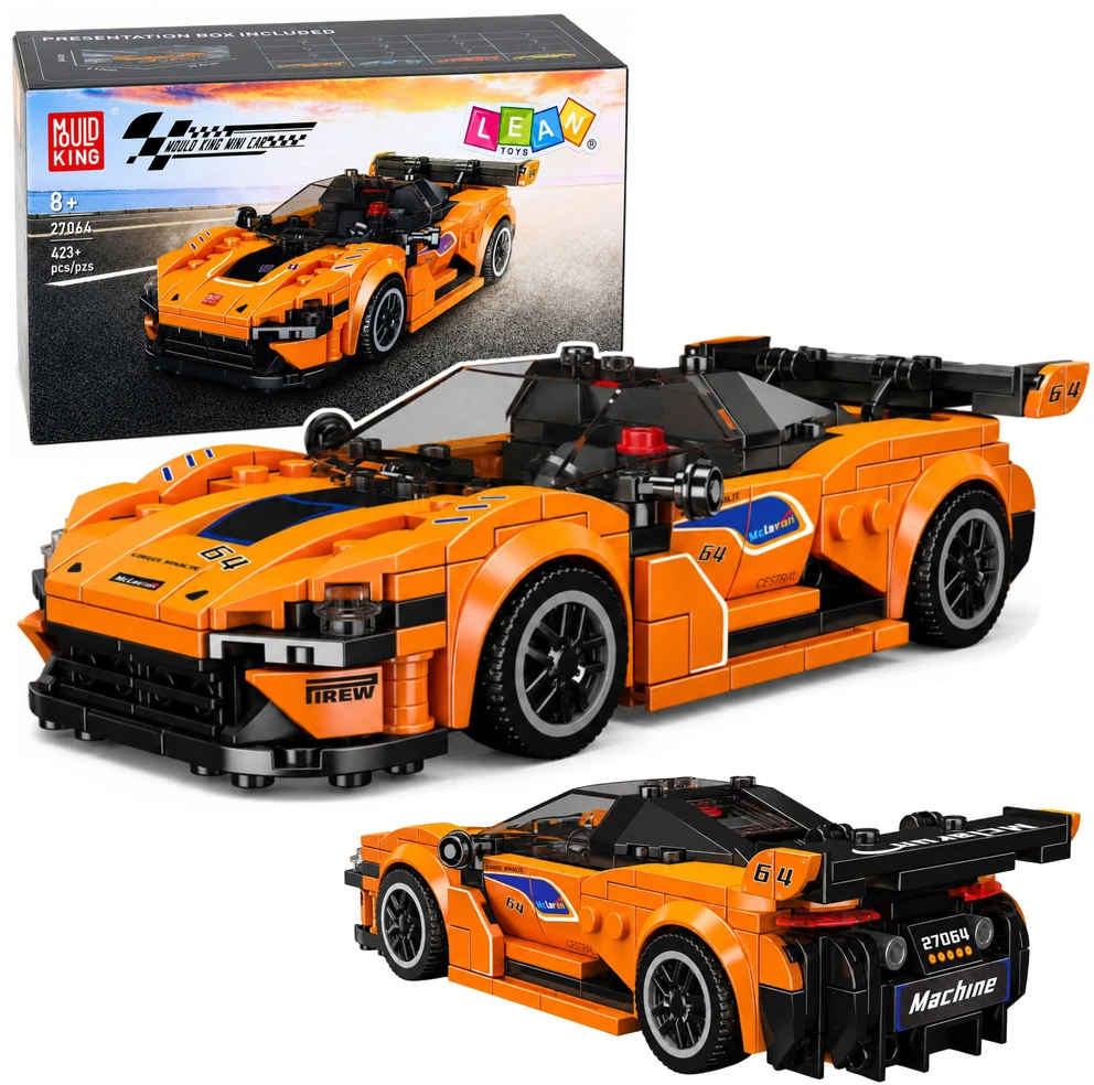 Lean Toys Konstruktorių rinkinys oranžinis 423 vnt.