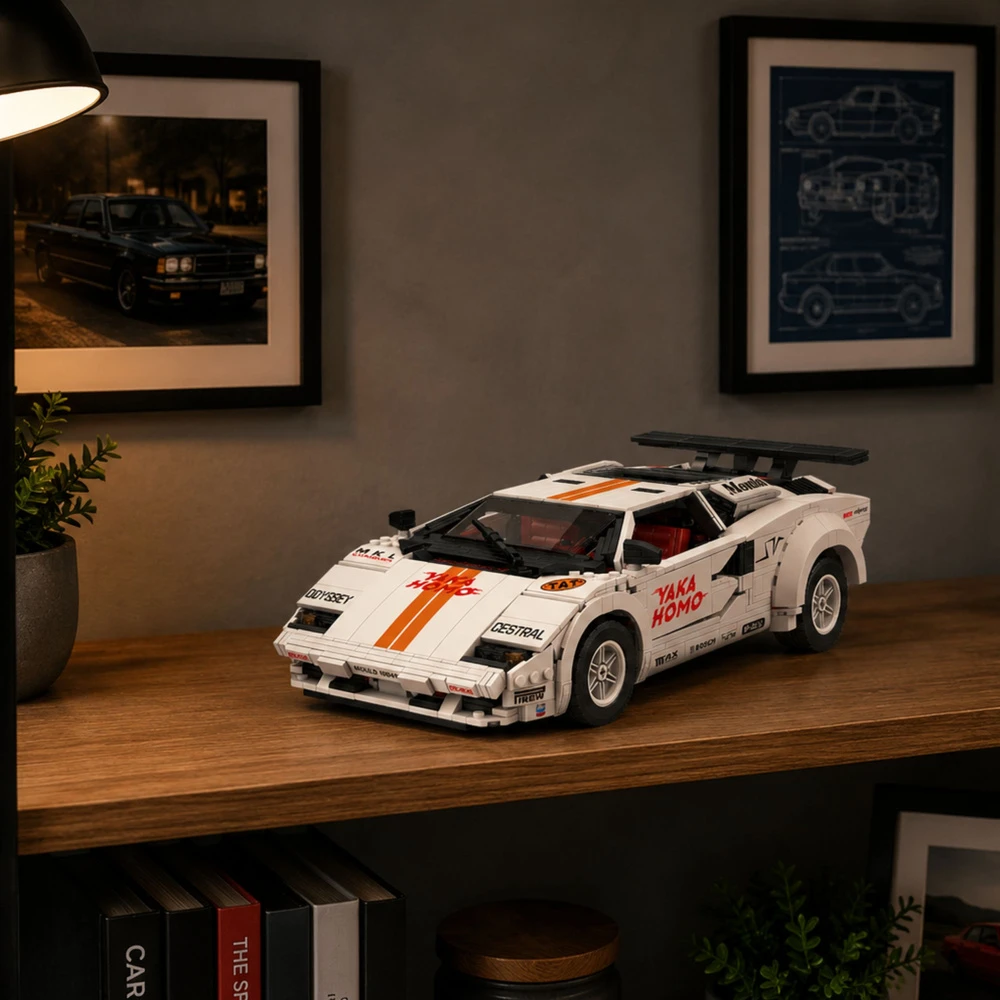 Lean Toys RC statybinės kaladėlės baltos 1384 vnt.