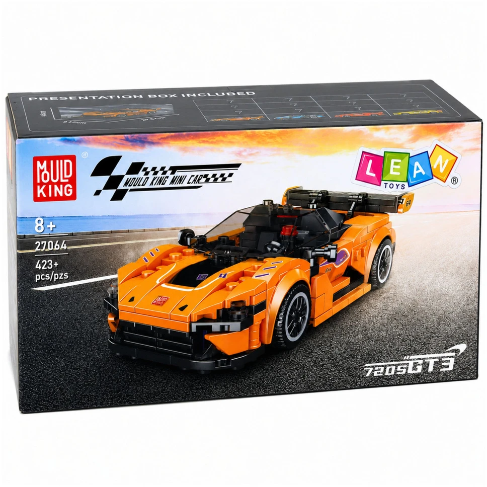Lean Toys Konstruktorių rinkinys oranžinis 423 vnt.