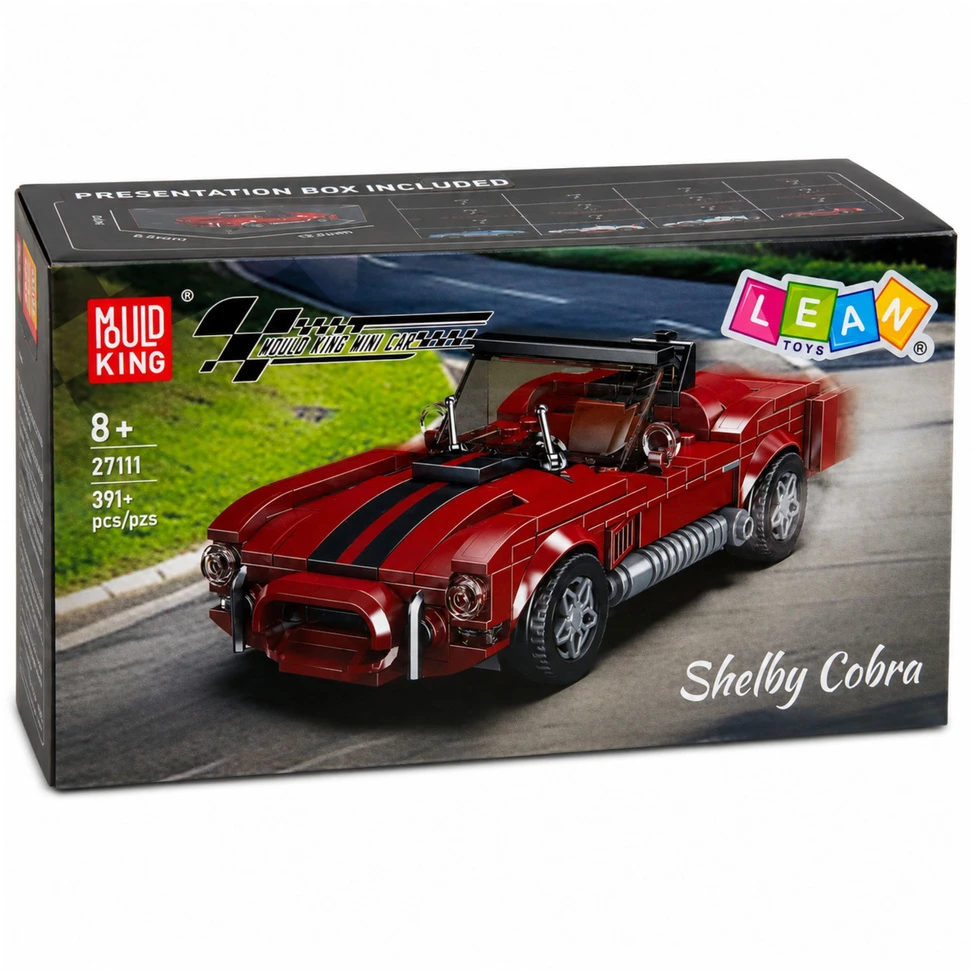 Lean Toys Statybinės kaladėlės raudonos 391 vnt.