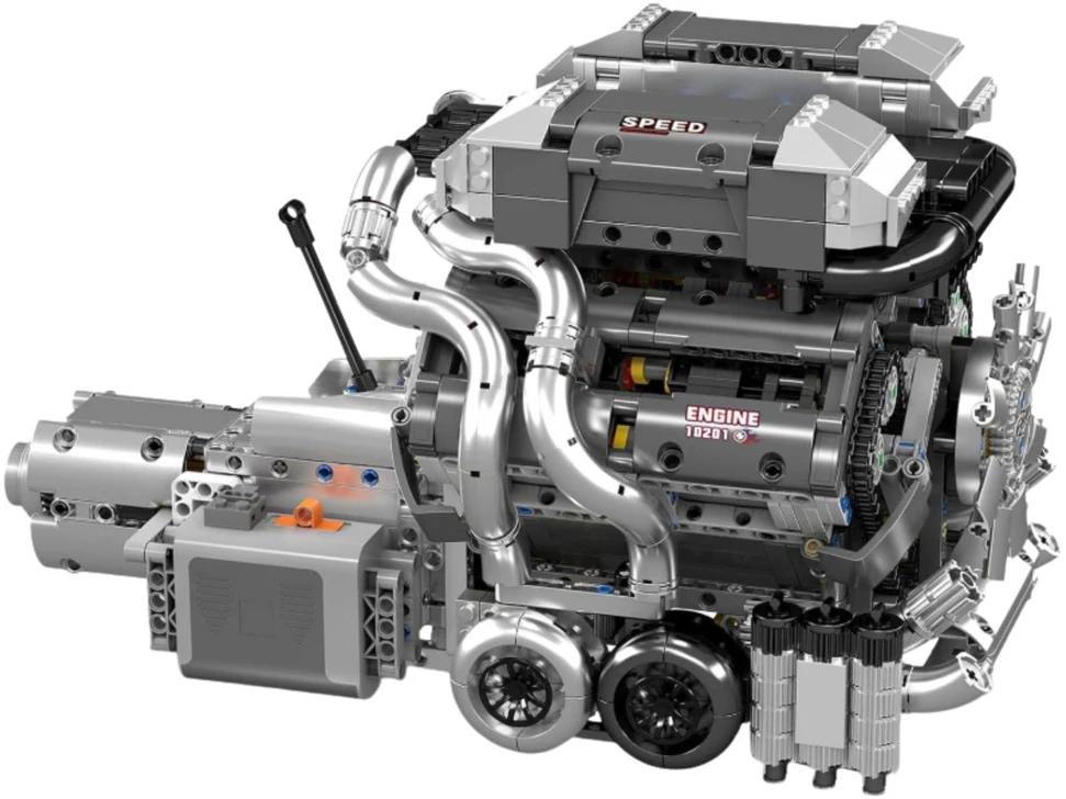 Lean Toys V8 variklio konstruktorius 2024 vnt.