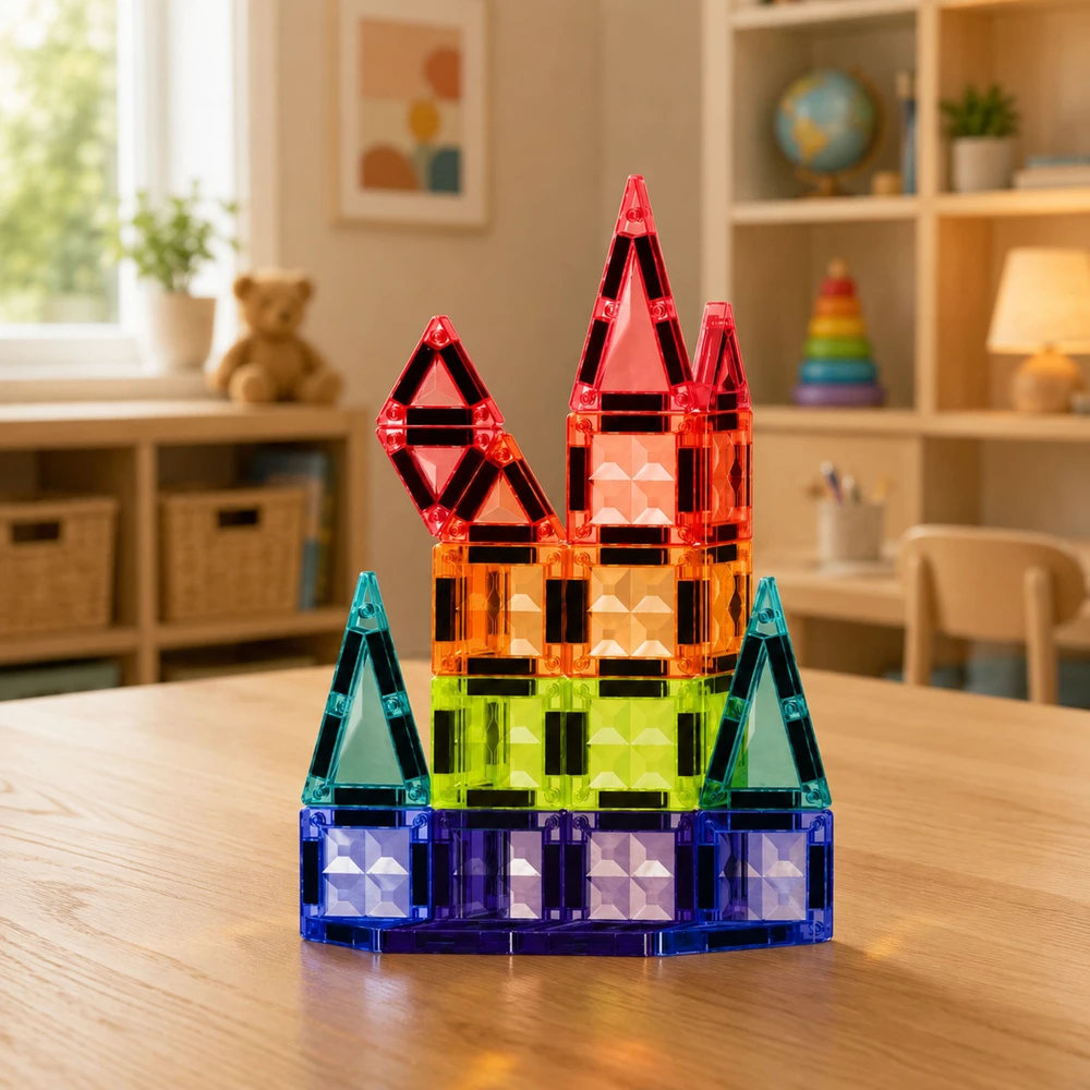 Lean Toys Magnetinės plokštelės 27 vnt.