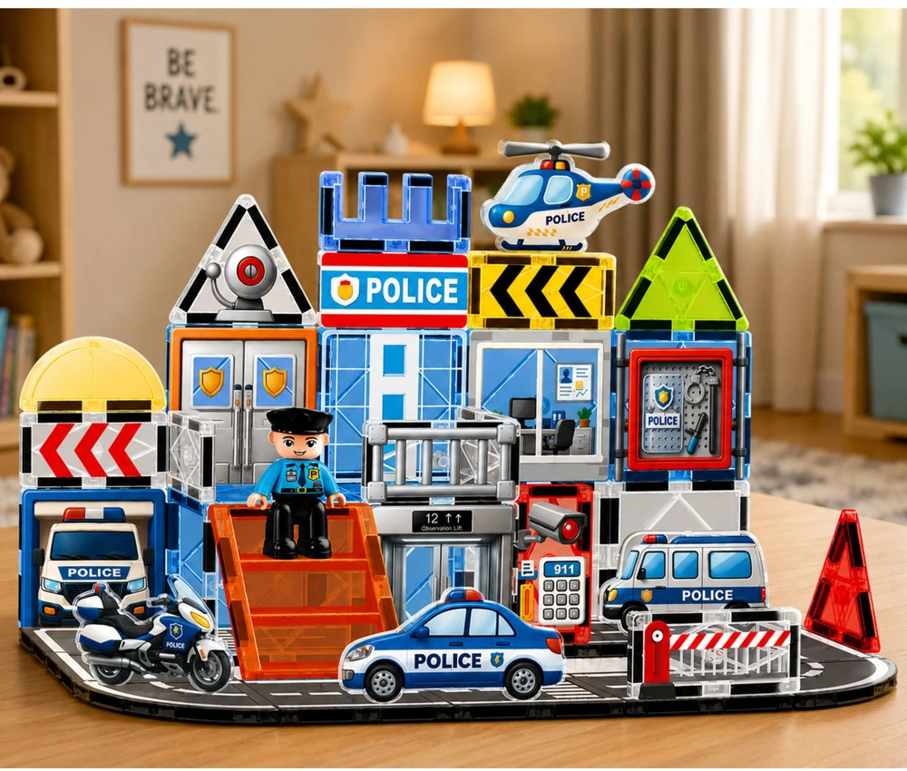 Lean Toys Magnetiniai blokeliai 44 vnt.
