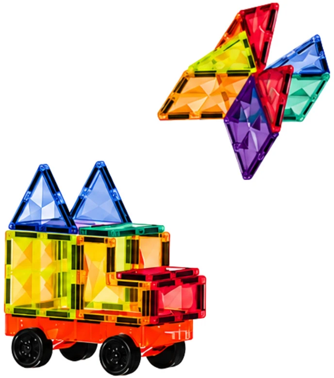 Lean Toys Magnetiniai blokeliai 85 vnt.
