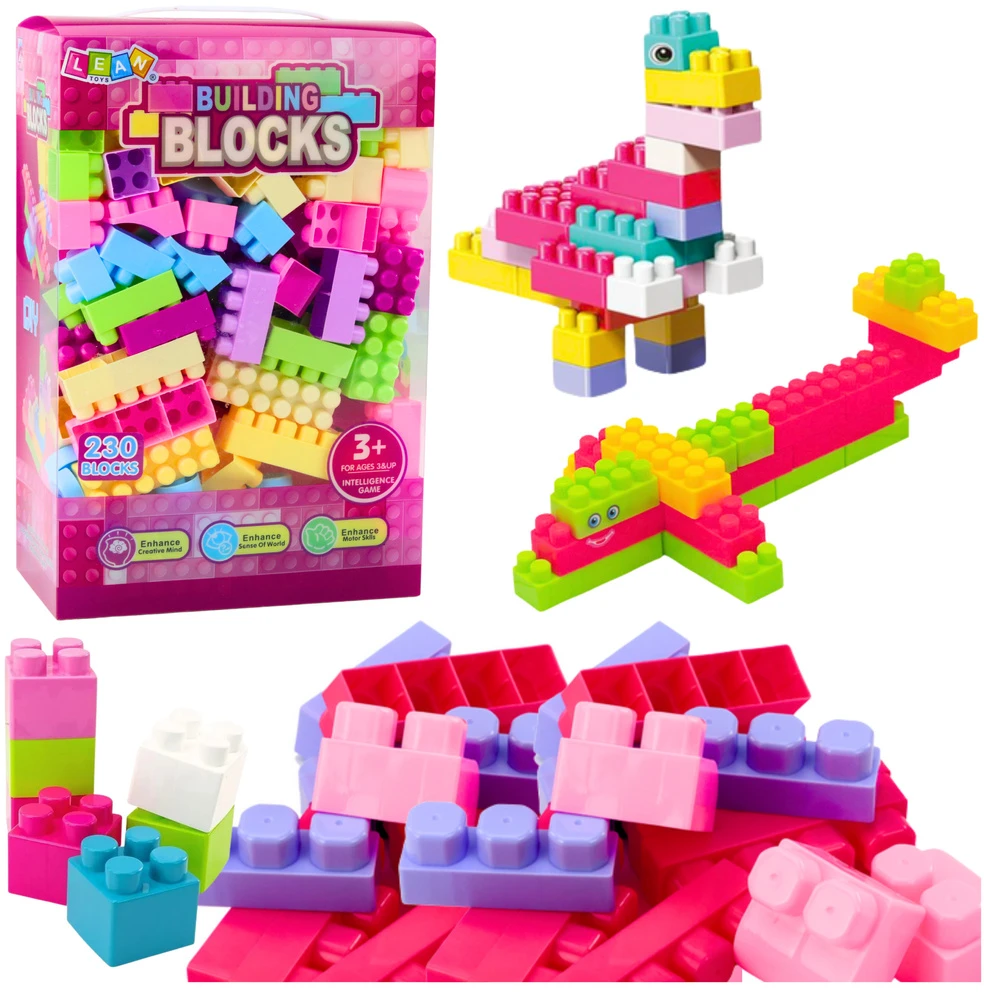 Lean Toys Konstruktoriaus rinkinys vaikams 230 dalių su dėže