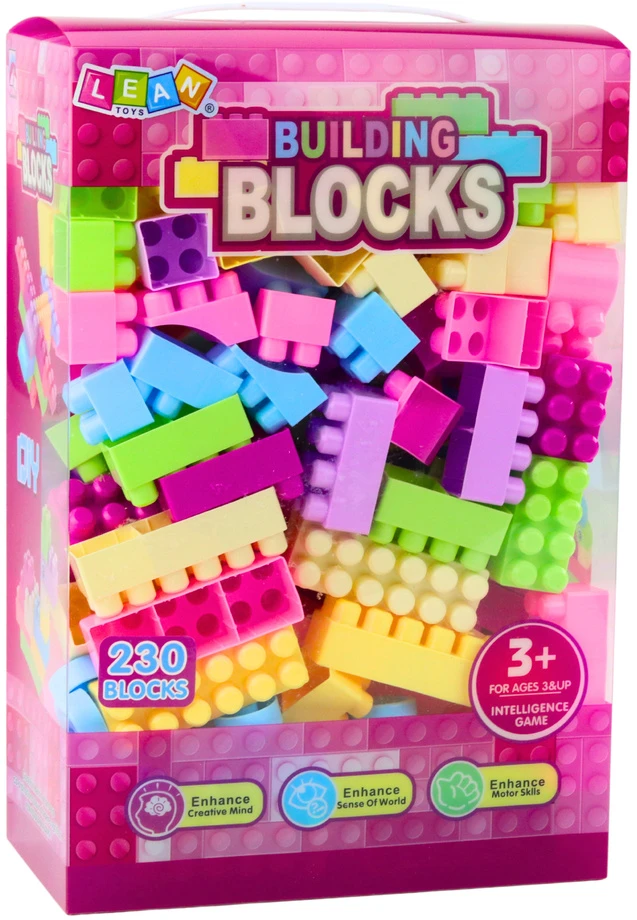 Lean Toys Konstruktoriaus rinkinys vaikams 230 dalių su dėže