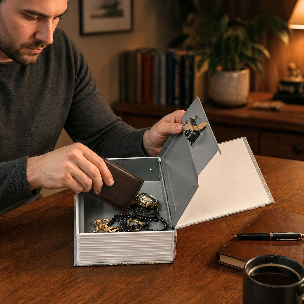 Książka Knygos seifas 24,5 x 16 x 6 cm