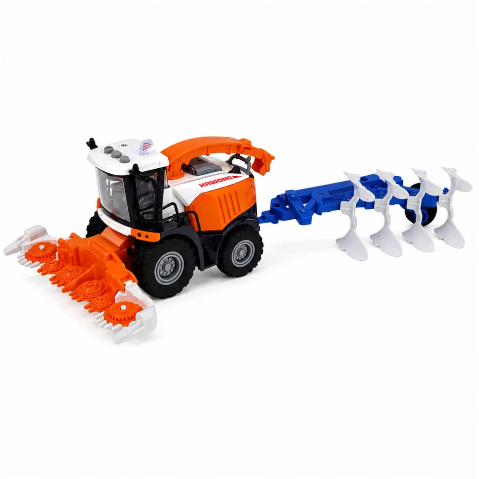 Lean Toys Kombainas su plūgu, 4 vnt.