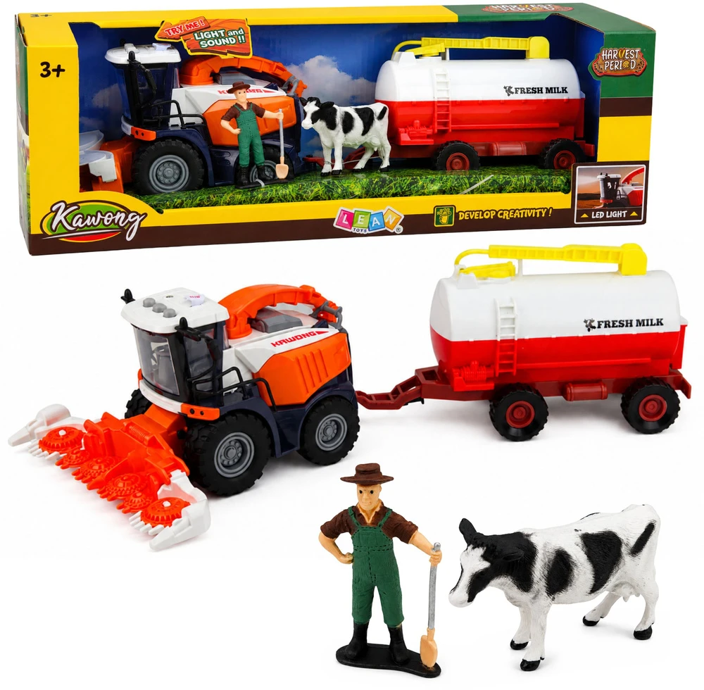 Lean Toys Kombainas su cisterna 36 × 10.5 × 19 cm 4 vnt.