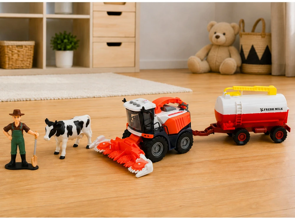 Lean Toys Kombainas su cisterna 36 × 10.5 × 19 cm 4 vnt.