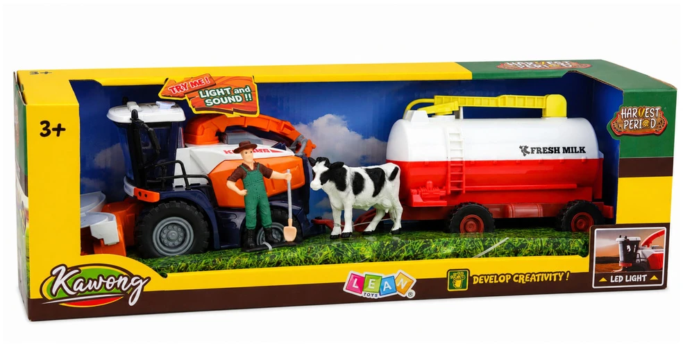Lean Toys Kombainas su cisterna 36 × 10.5 × 19 cm 4 vnt.