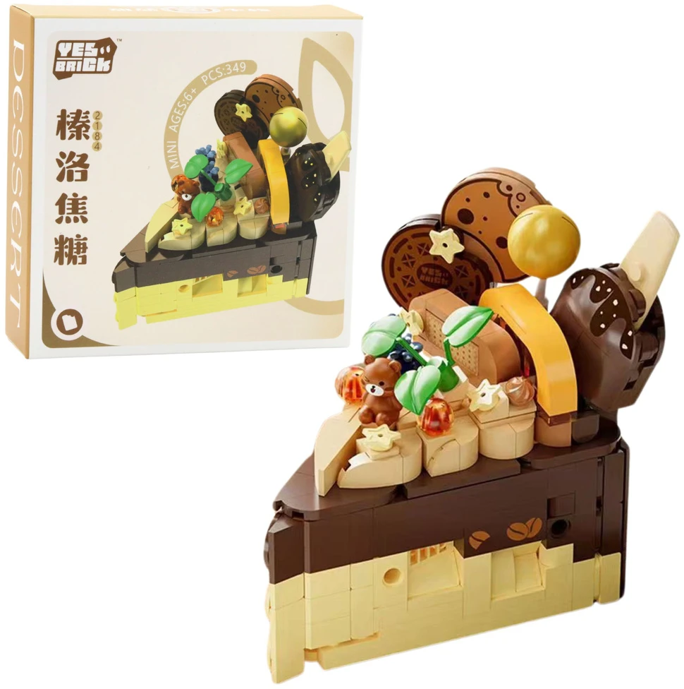 Lean Toys Statybiniai blokeliai/ konstruktorius „Tortas“ 292–357 vnt.