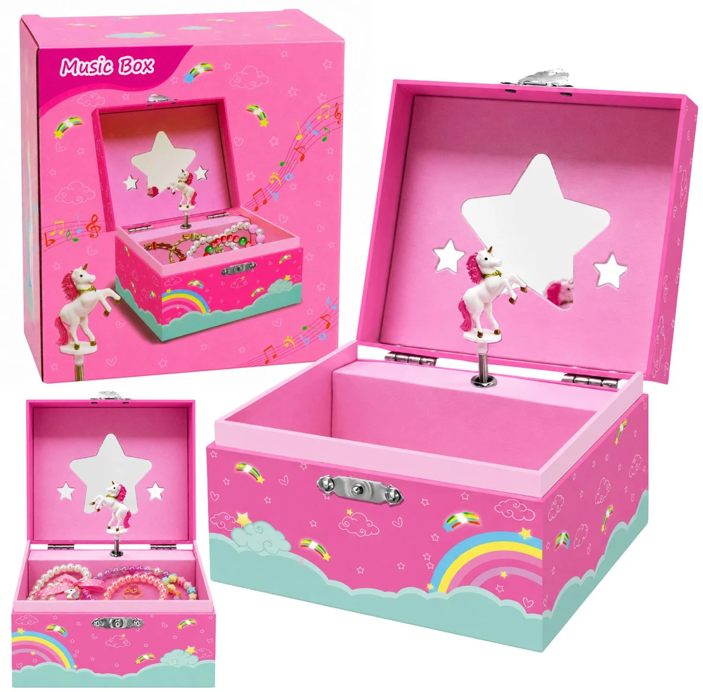 Lean Toys Muzikinė dėžutė rožinė