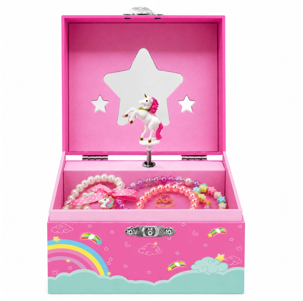 Lean Toys Muzikinė dėžutė rožinė