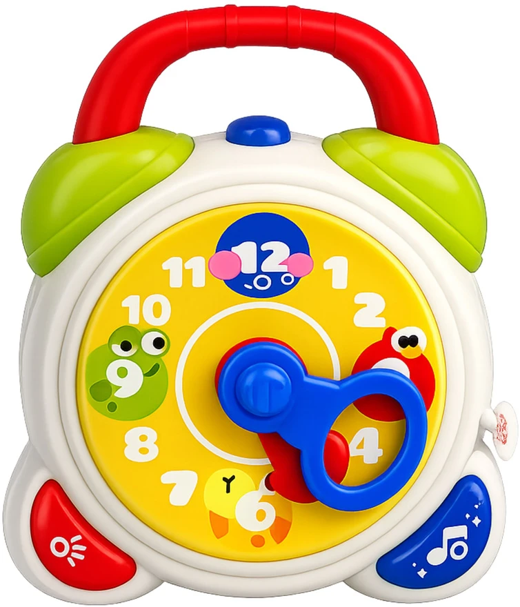 Lean Toys Interaktyvus mokomasis žadintuvas daugiaspalvis