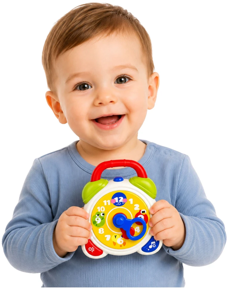 Lean Toys Interaktyvus mokomasis žadintuvas daugiaspalvis